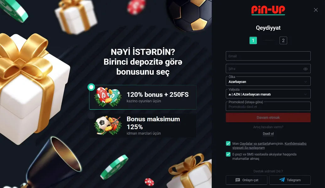 Tətbiqdə necə qeydiyyatdan keçmək olar